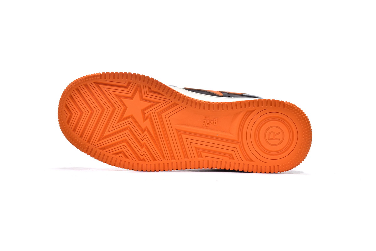 A Bathing Ape Bape Sta Low Grey Orange  1H70-291-002