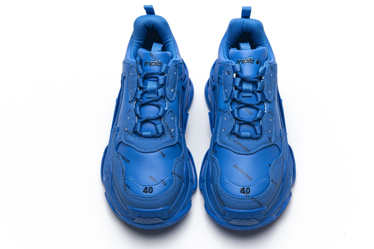 Ba***ci*ga Triple S Letter Blue  536737 W06E2 0848