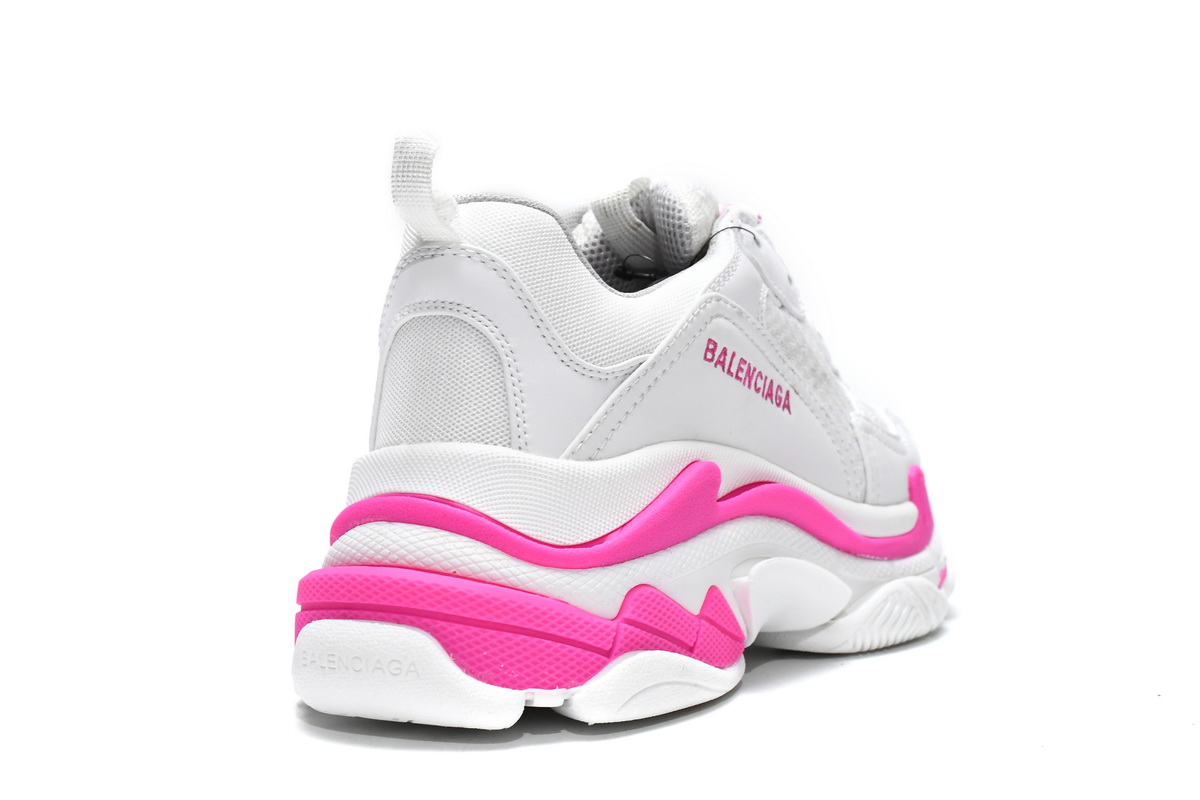Ba***ci*ga Triple S White Peach Red   536737 W2CA3 3890
