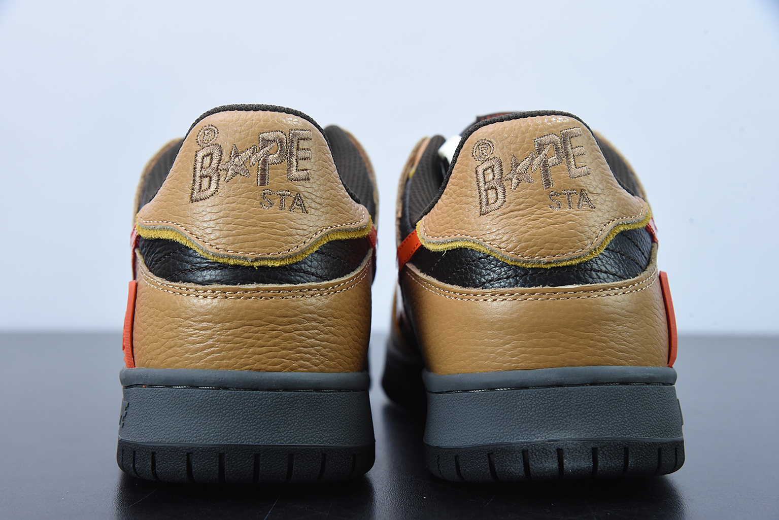 A Bathing Ape Bape SK8 Sta Brown Orange 1G70191034