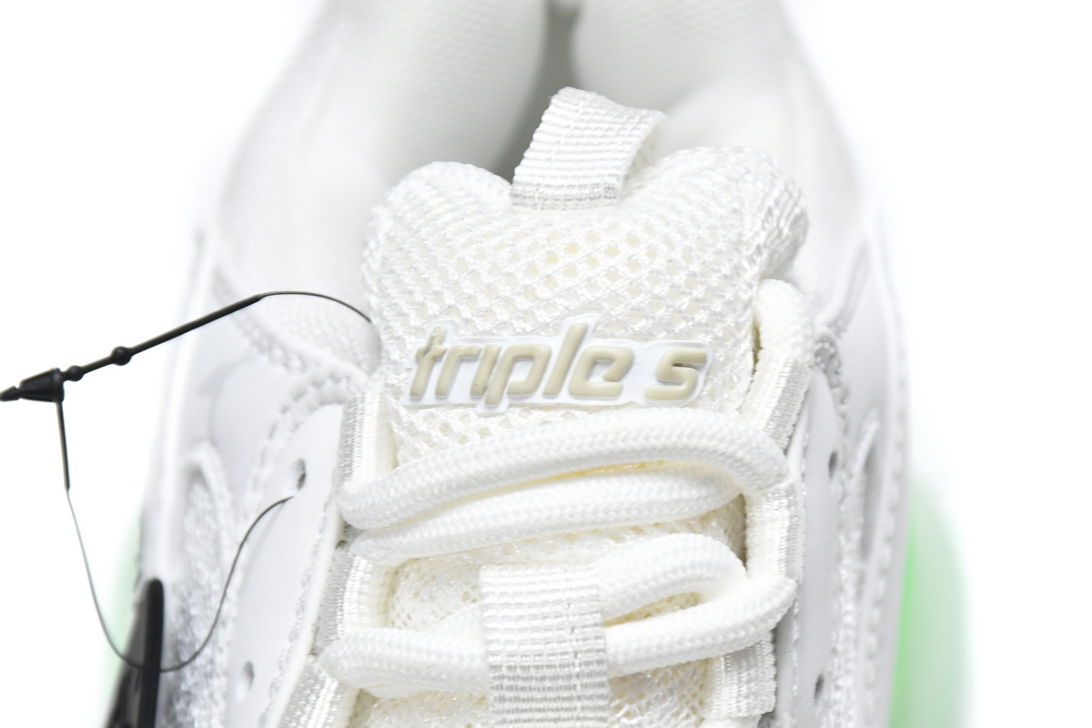 Ba***ci*ga Triple S White Green   544351 W09O1 9001