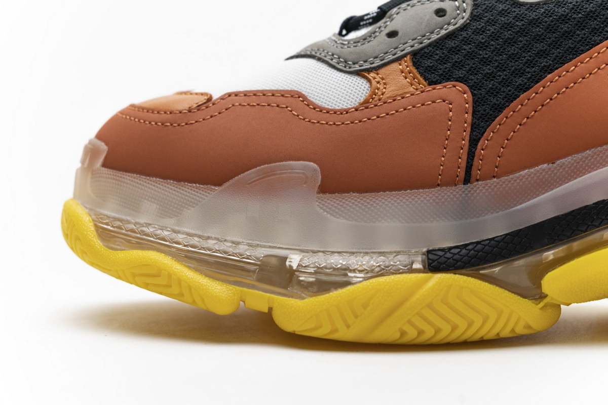 Ba***ci*ga Triple S Black Orange  541624 W09E1 1766