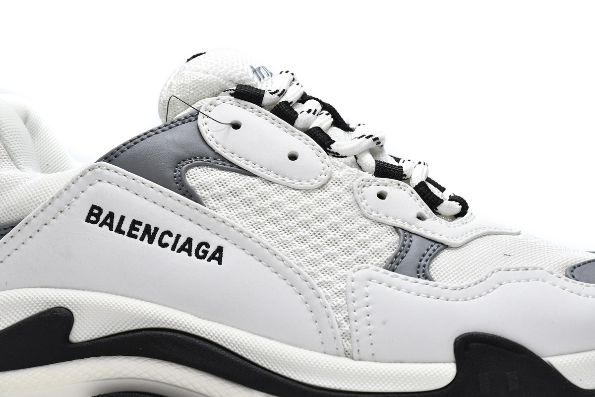 Ba***ci*ga Triple S White Grey  536737 W09O1 9089
