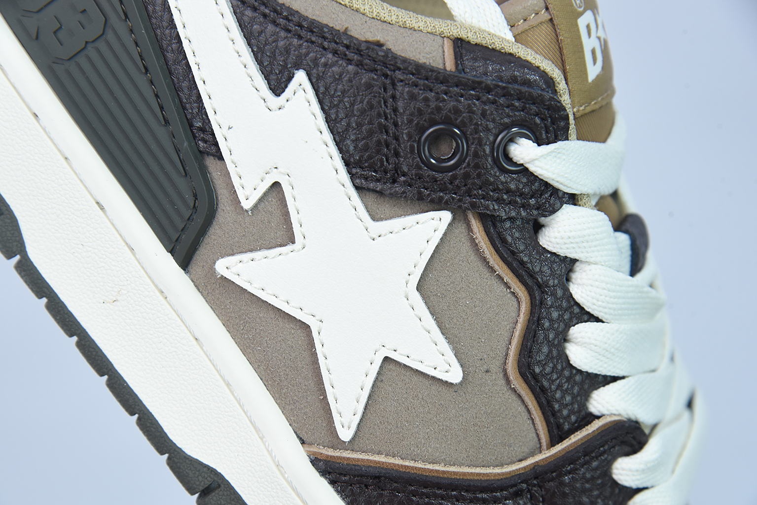 A Bathing Ape Bape SK8 Sta Brown Ivory 1H80191013