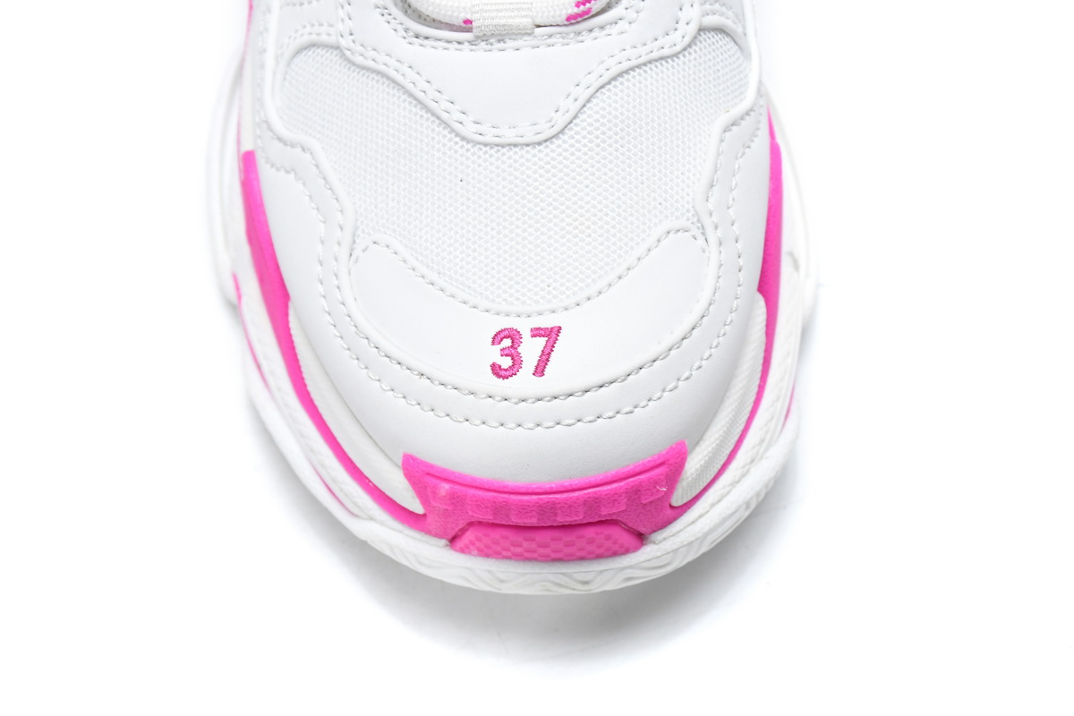 Ba***ci*ga Triple S White Peach Red   536737 W2CA3 3890