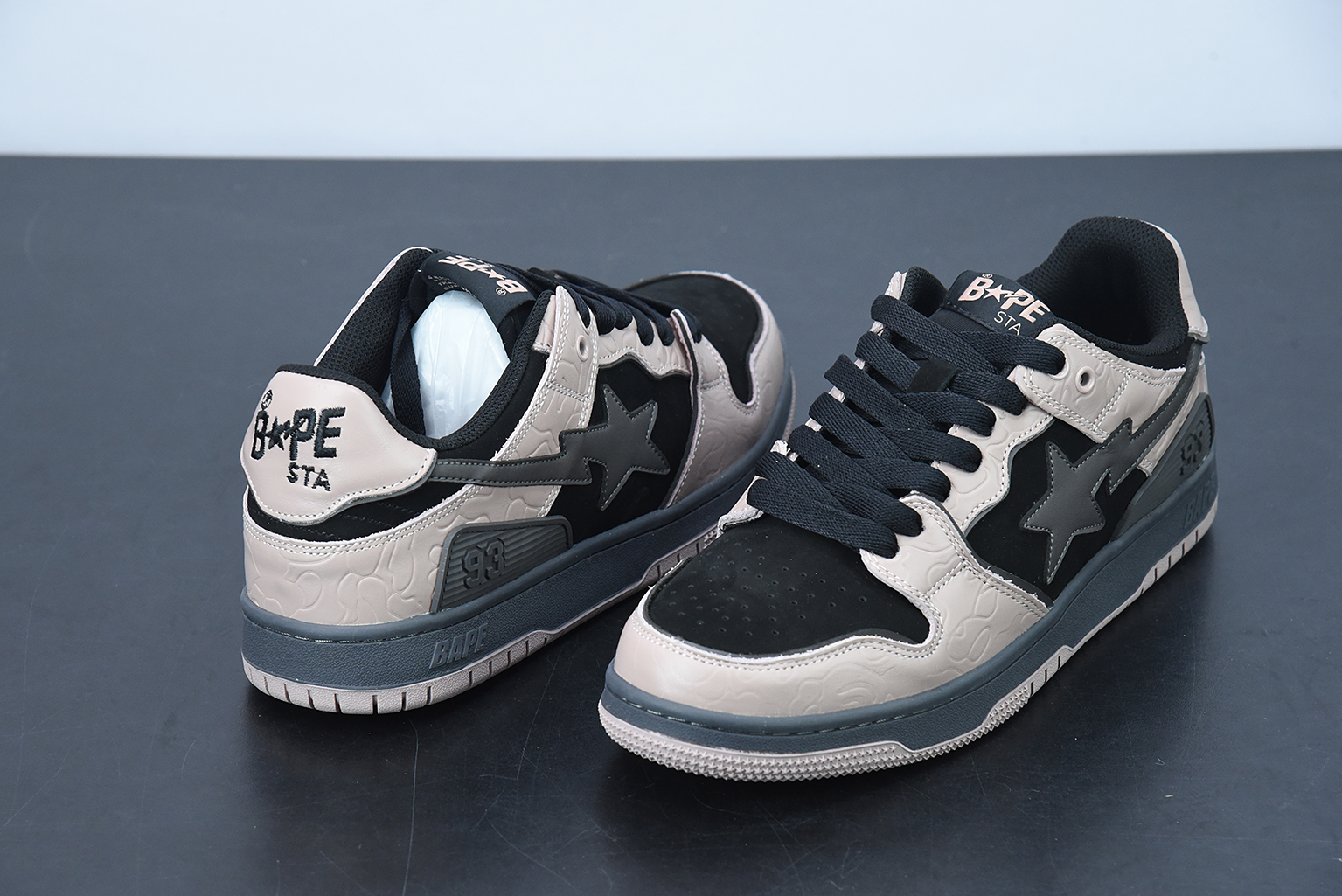 A Bathing Ape Bape SK8 Sta Dirty Pink Black 1G801009I