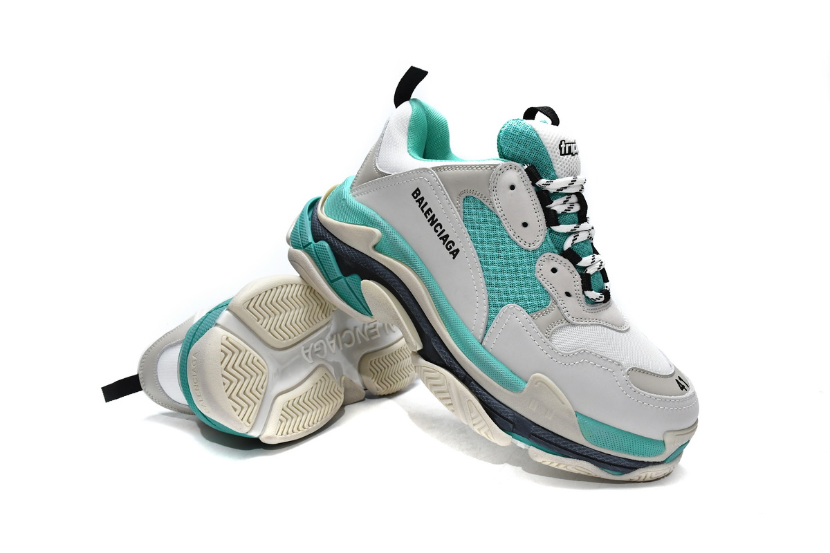 Ba***ci*ga Triple S Mint Green   524039 W09E1 9878