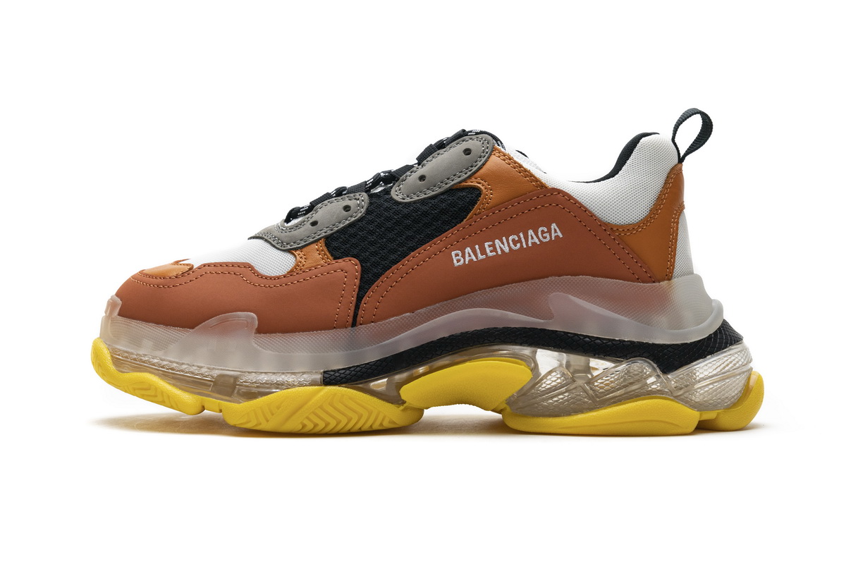 Ba***ci*ga Triple S Black Orange  541624 W09E1 1766
