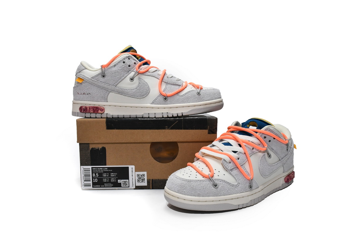 OFF WHITE x Nike Dunk SB Low The 50 NO.19  DJ0950-119