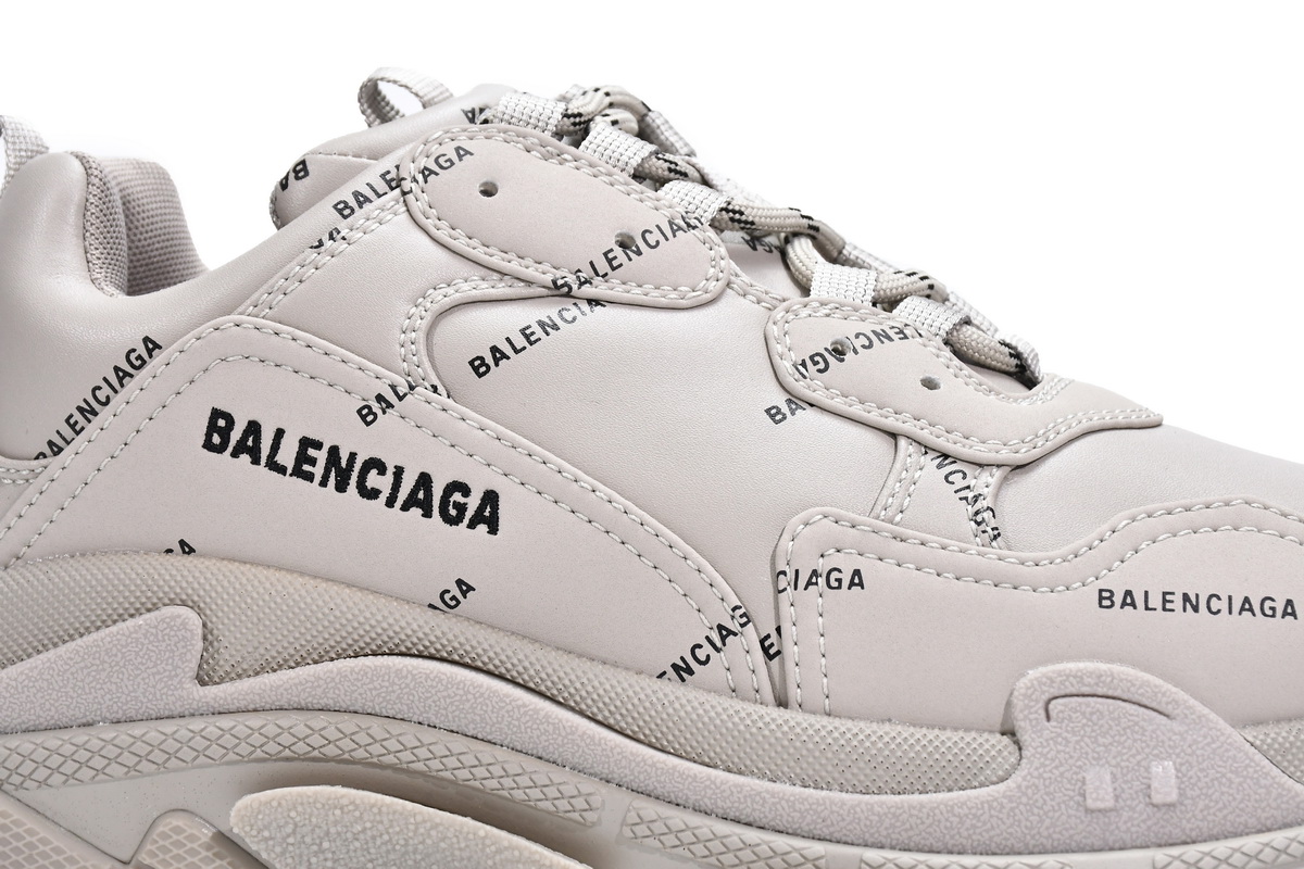 Ba***ci*ga Triple S Letter Beige  524039 W2FA1 9710