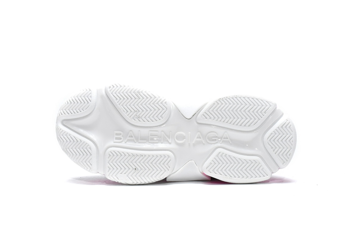 Ba***ci*ga Triple S White Peach Red   536737 W2CA3 3890
