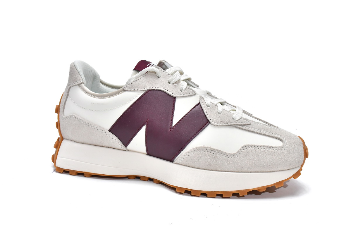 N*w B*lance 327 White Dark Red  WS327KA