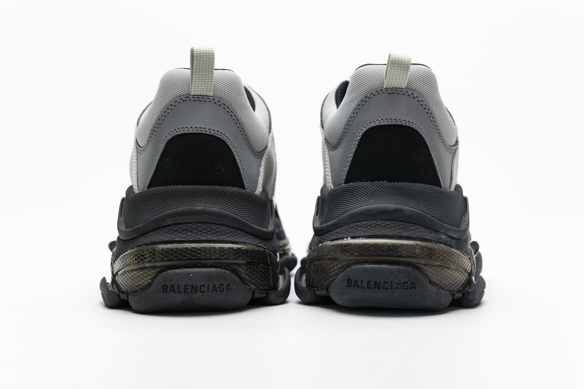 Ba***ci*ga Triple S Black Silver  541624 W09E1 7320