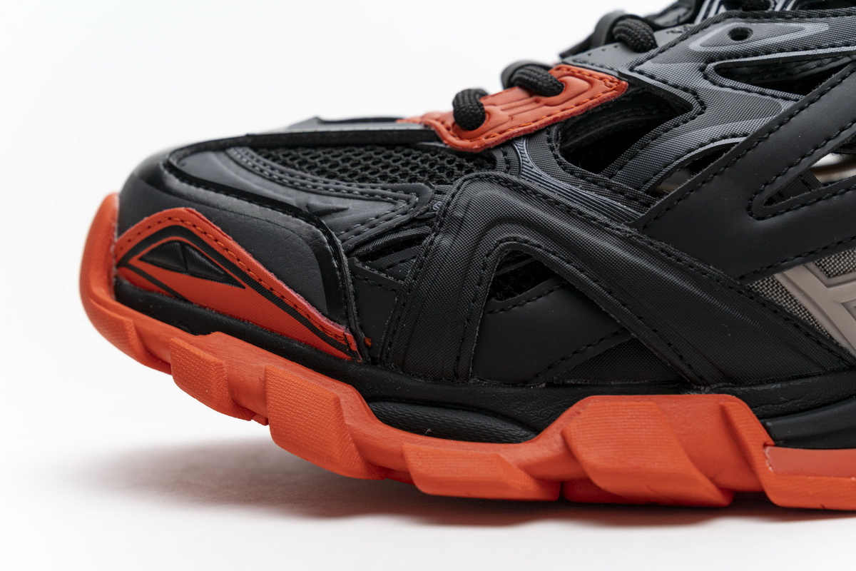 Ba***ci*ga Track 2 Sneaker Dark Grey Orange   570391 W2GN1 2002