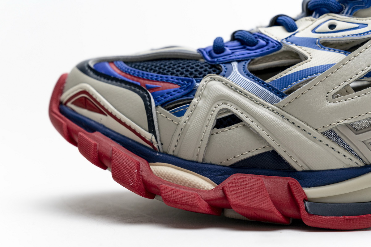 Ba***ci*ga Track 2 Sneaker Beige Blue  570391 W2GN2 8570