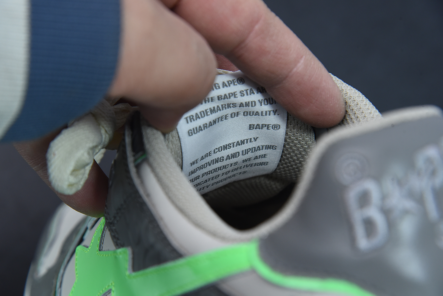 A Bathing Ape Bape SK8 Sta Grey Green 1G70191034