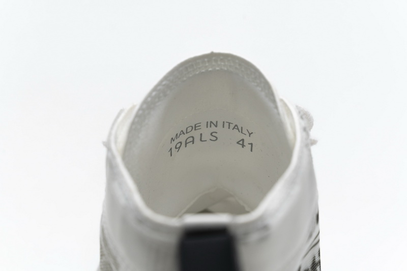 Dior B23 Oblique Transparency High H565 White Black