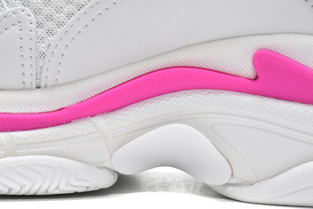 Ba***ci*ga Triple S White Peach Red   536737 W2CA3 3890