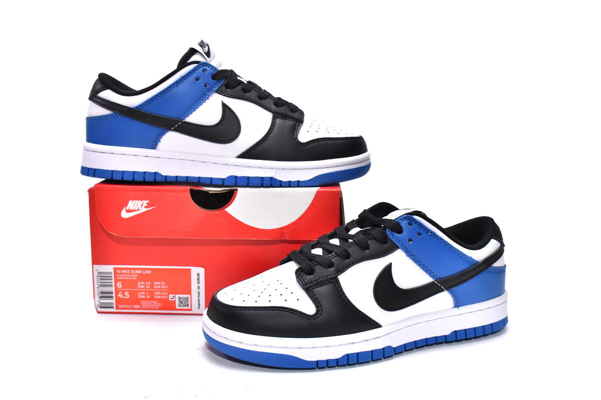Nike Dunk Low Black Blue  DO7412-998