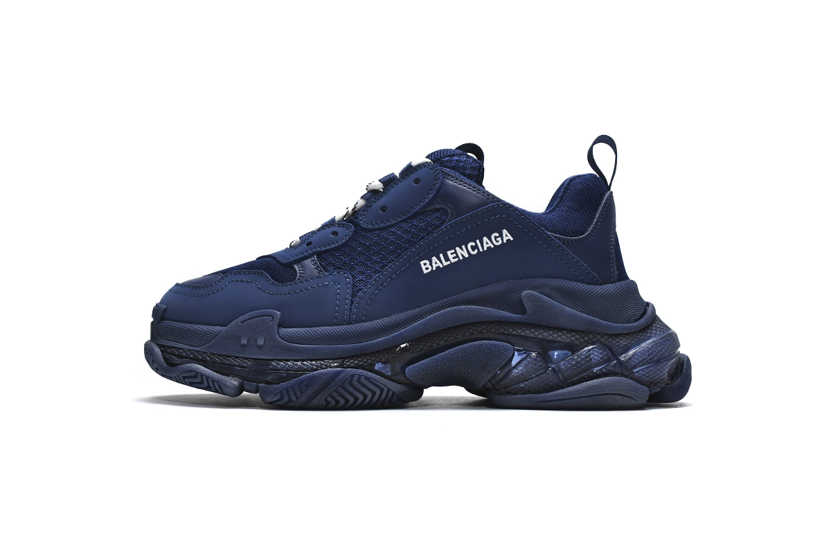 Ba***ci*ga Triple S Dark Blue  541624 W091 4107