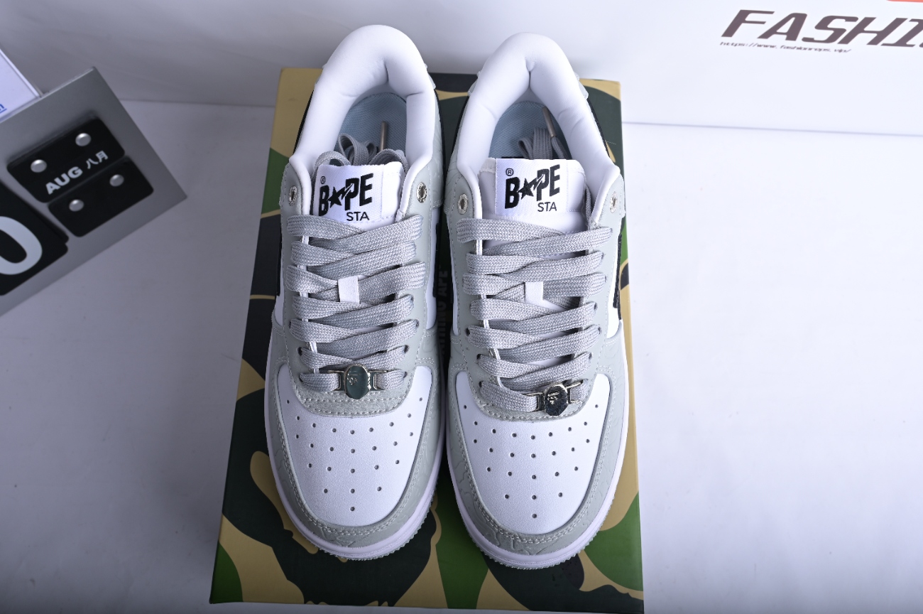 A Bathing Ape Bape Sta Low Grey Black 191002MH