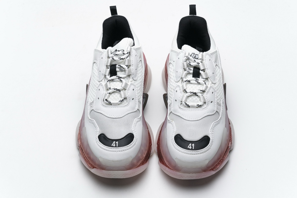 Ba***ci*ga Triple S Milk White Black   0625 W09O1