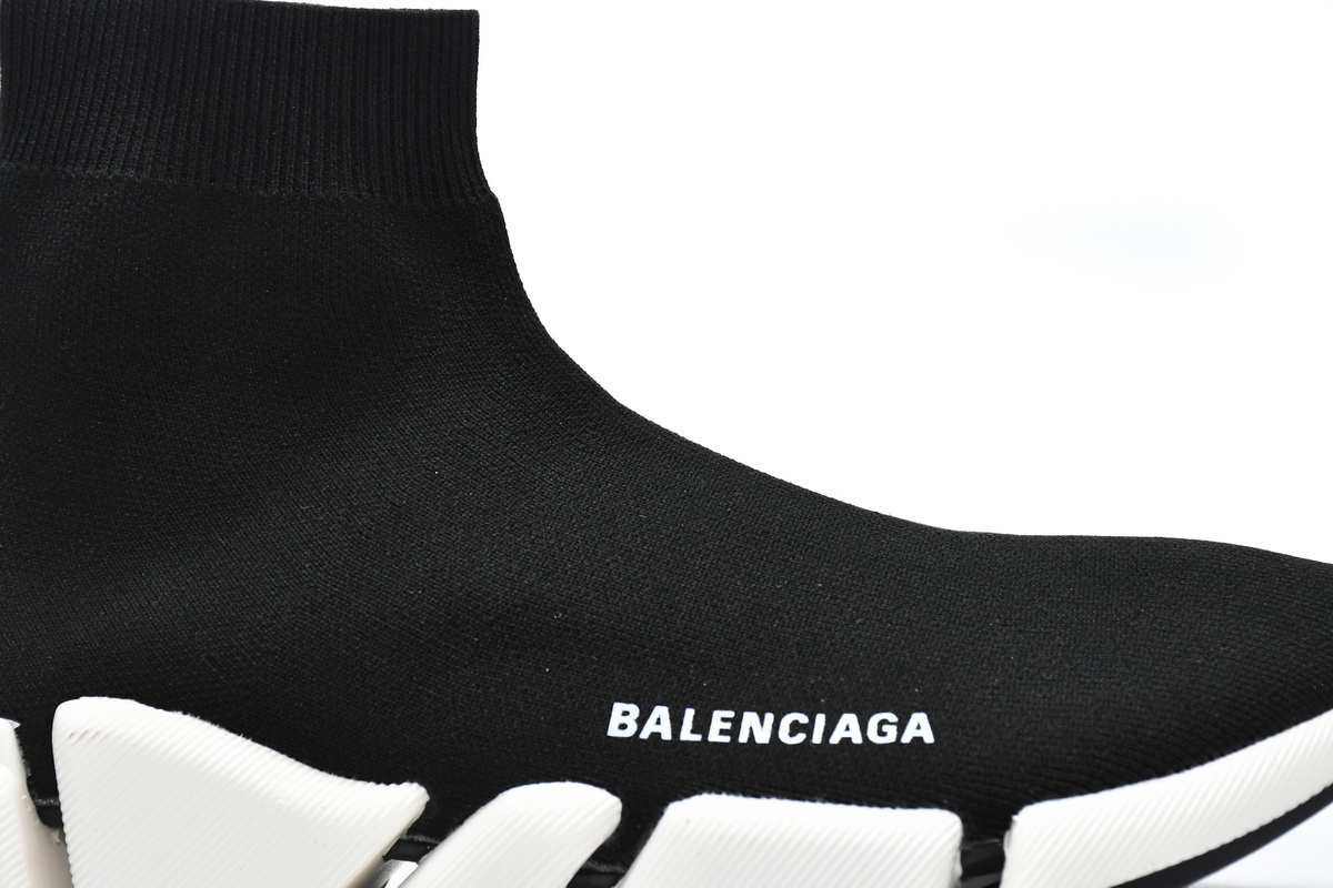 Ba***ci*ga Speed 2.0 Sneaker Black White  B33