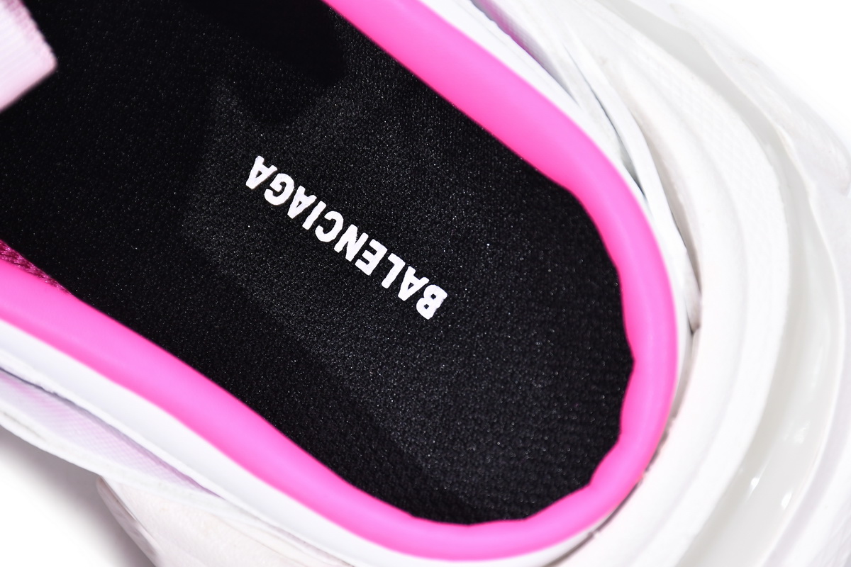 Ba***ci*ga Track White Pink  653813 W3CP6 9055