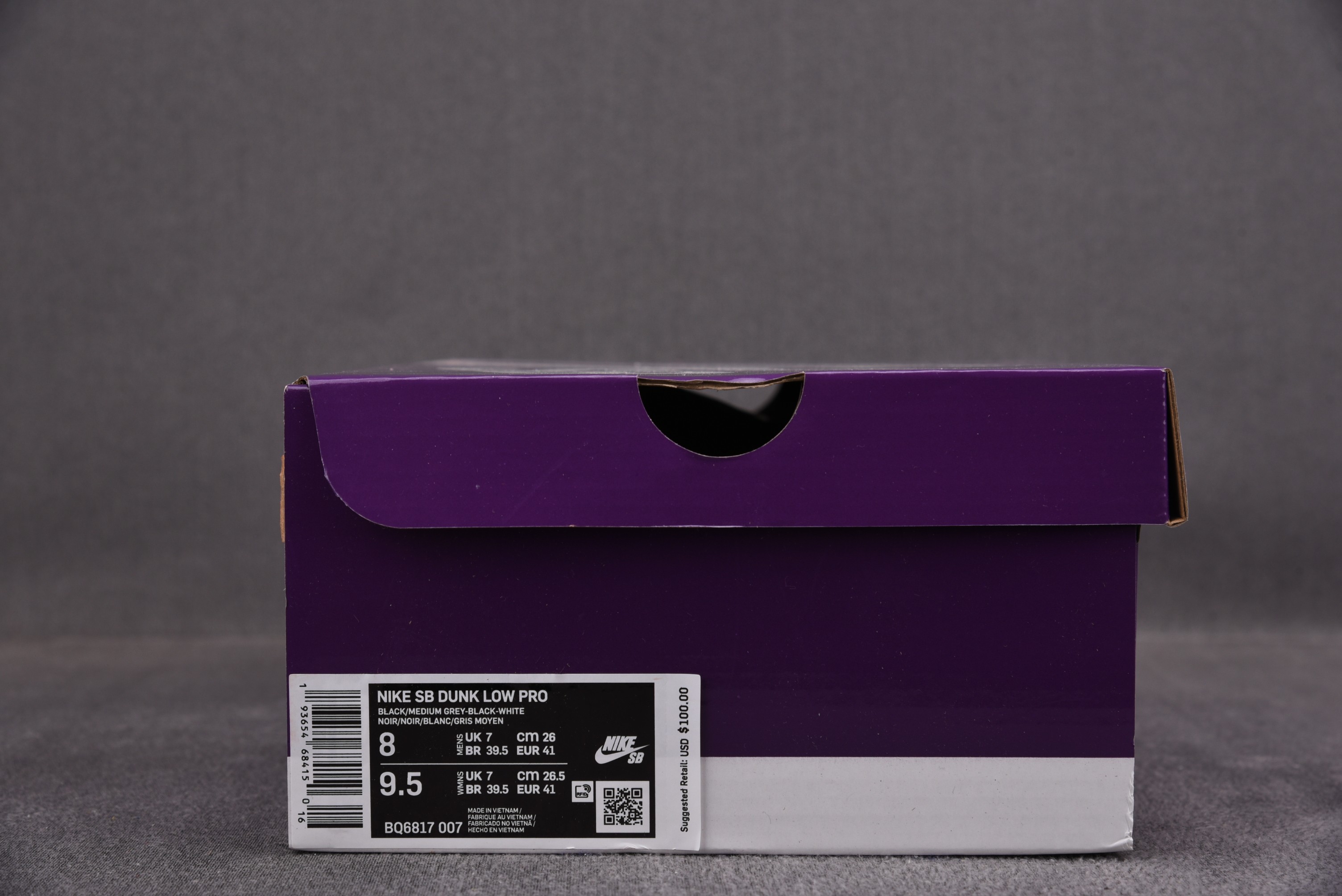 M Batch   Nike SB Dunk Low Pro J-Pack Shadow  BQ6817-007