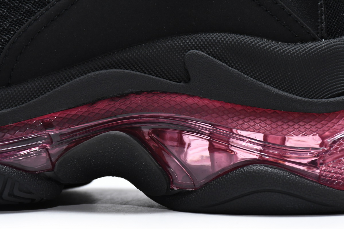 Ba***ci*ga Triple S Black Claret Red  544351 W0901 9011