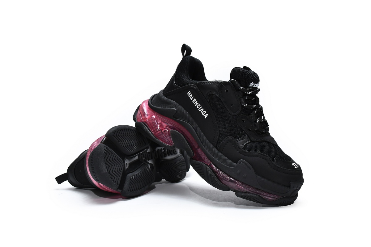 Ba***ci*ga Triple S Black Claret Red  544351 W0901 9011