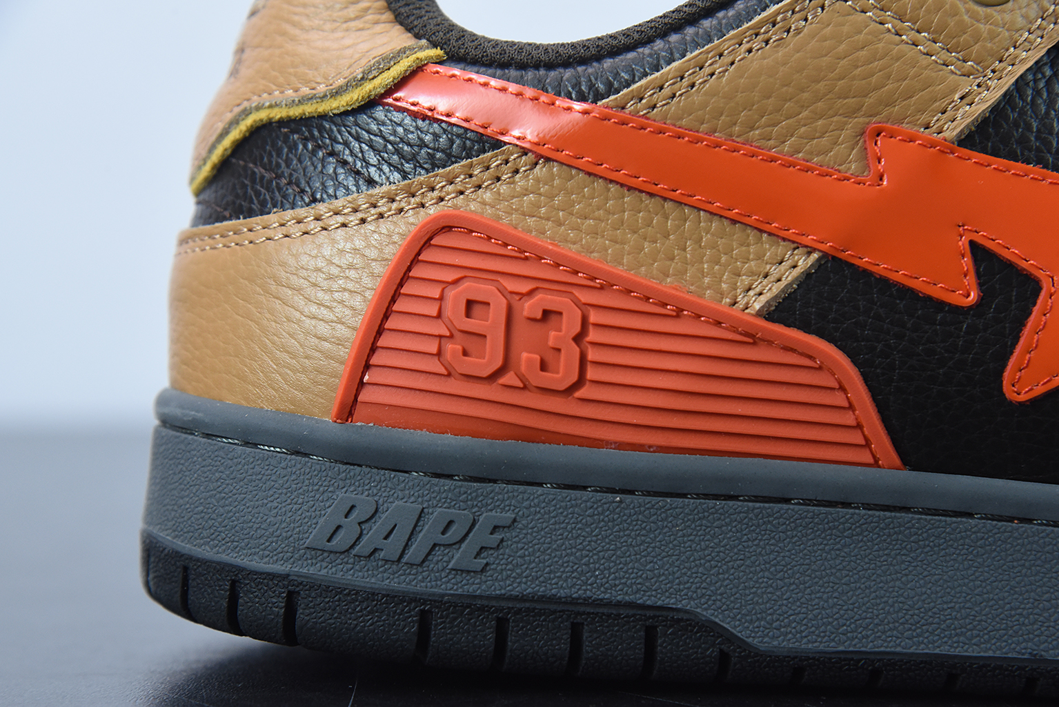 A Bathing Ape Bape SK8 Sta Brown Orange 1G70191034