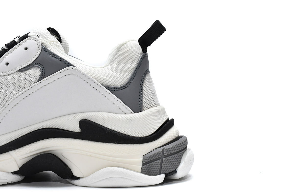 Ba***ci*ga Triple S White Grey  536737 W09O1 9089