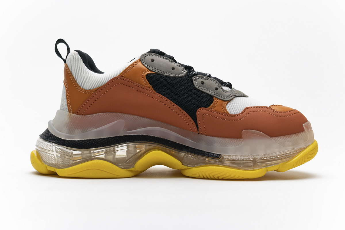 Ba***ci*ga Triple S Black Orange  541624 W09E1 1766