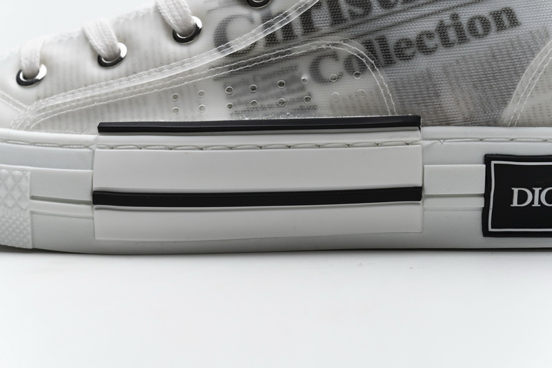 Dior B23 Oblique Transparency High H565 White Black