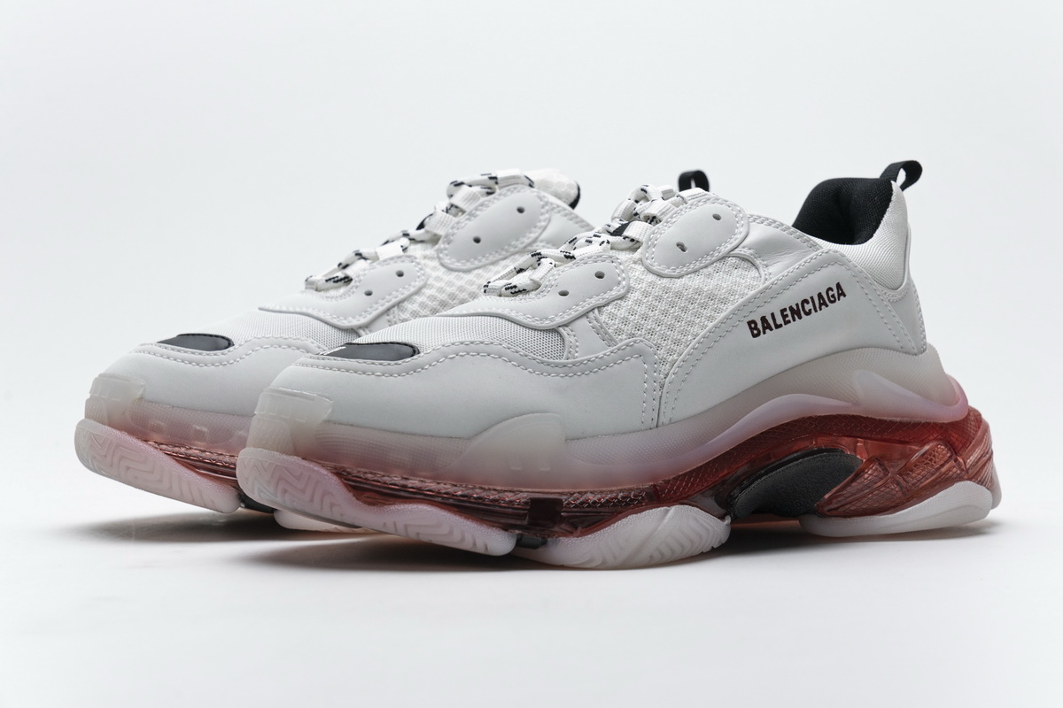 Ba***ci*ga Triple S Milk White Black   0625 W09O1