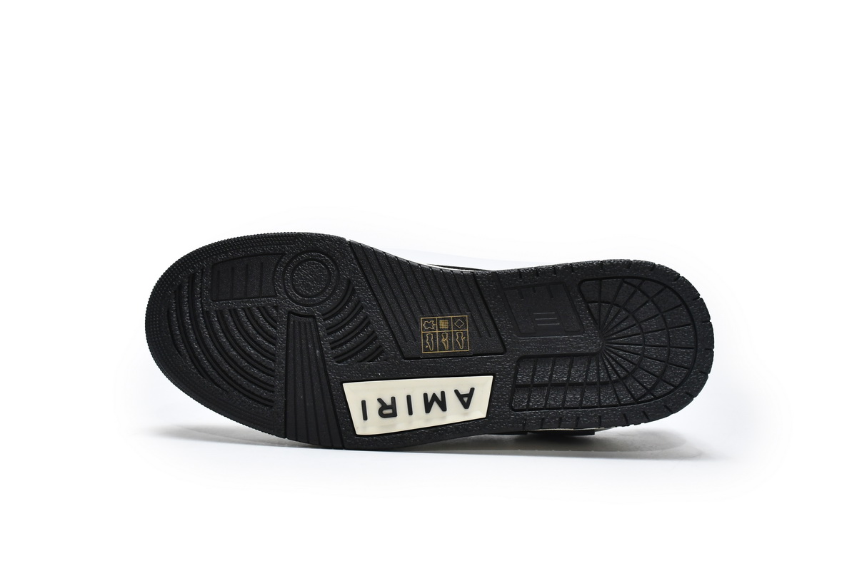 AMIRI Skel Top Low Whtie Black   MFS003-111