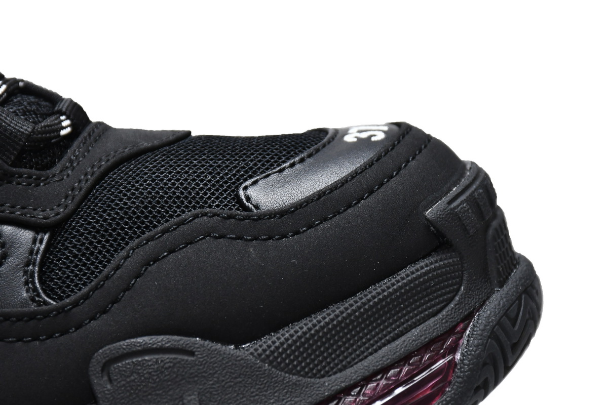 Ba***ci*ga Triple S Black Claret Red  544351 W0901 9011