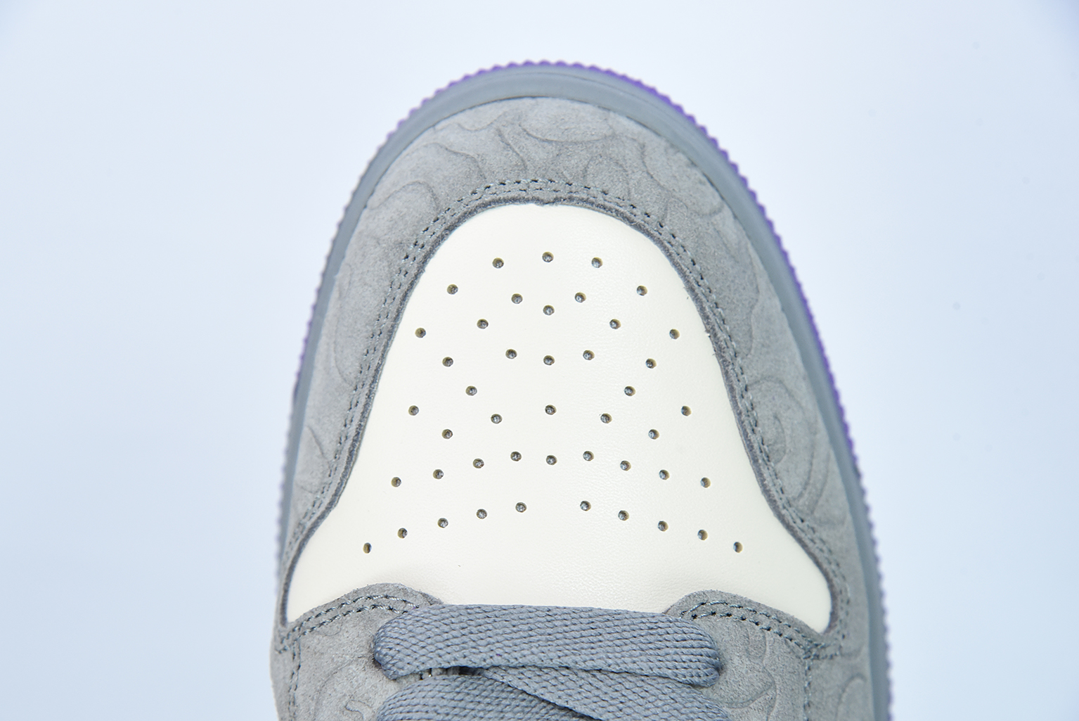 A Bathing Ape Court Sta Mist Grey Royal Purple 1G801009I