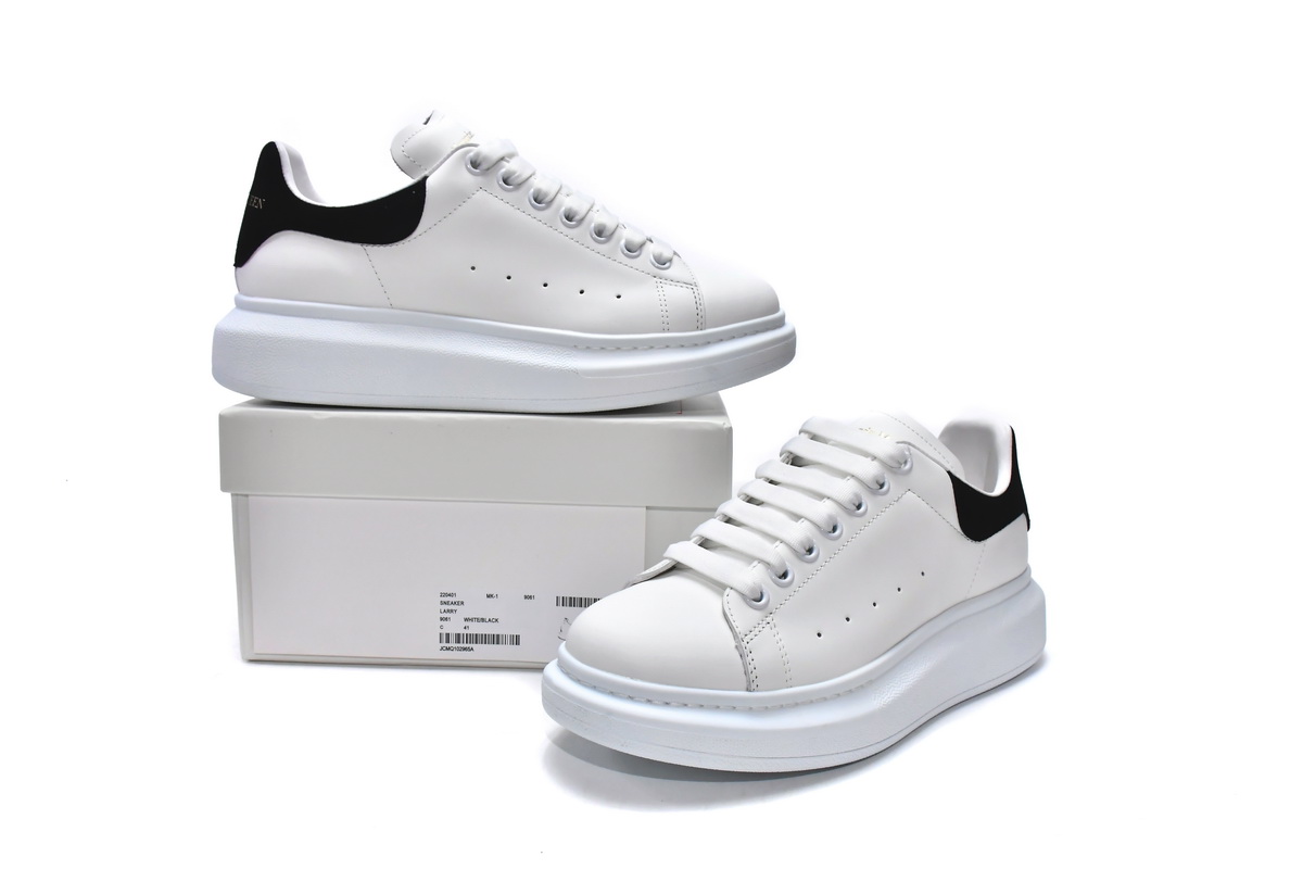 Alexander McQueen Sneaker White Black 462214 WHGP7 9001