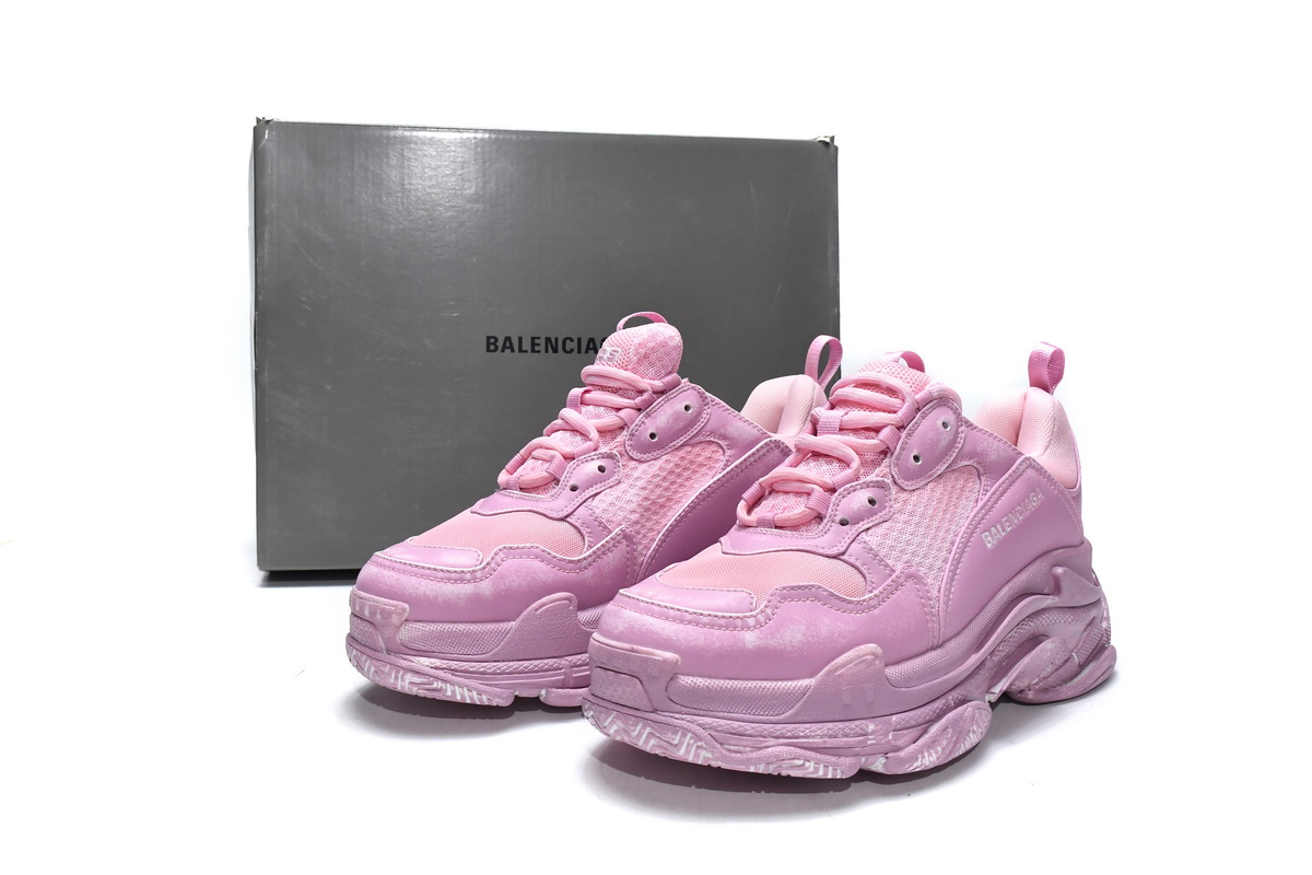 Ba***ci*ga Triple S Pink  524039 W3CN3 5000