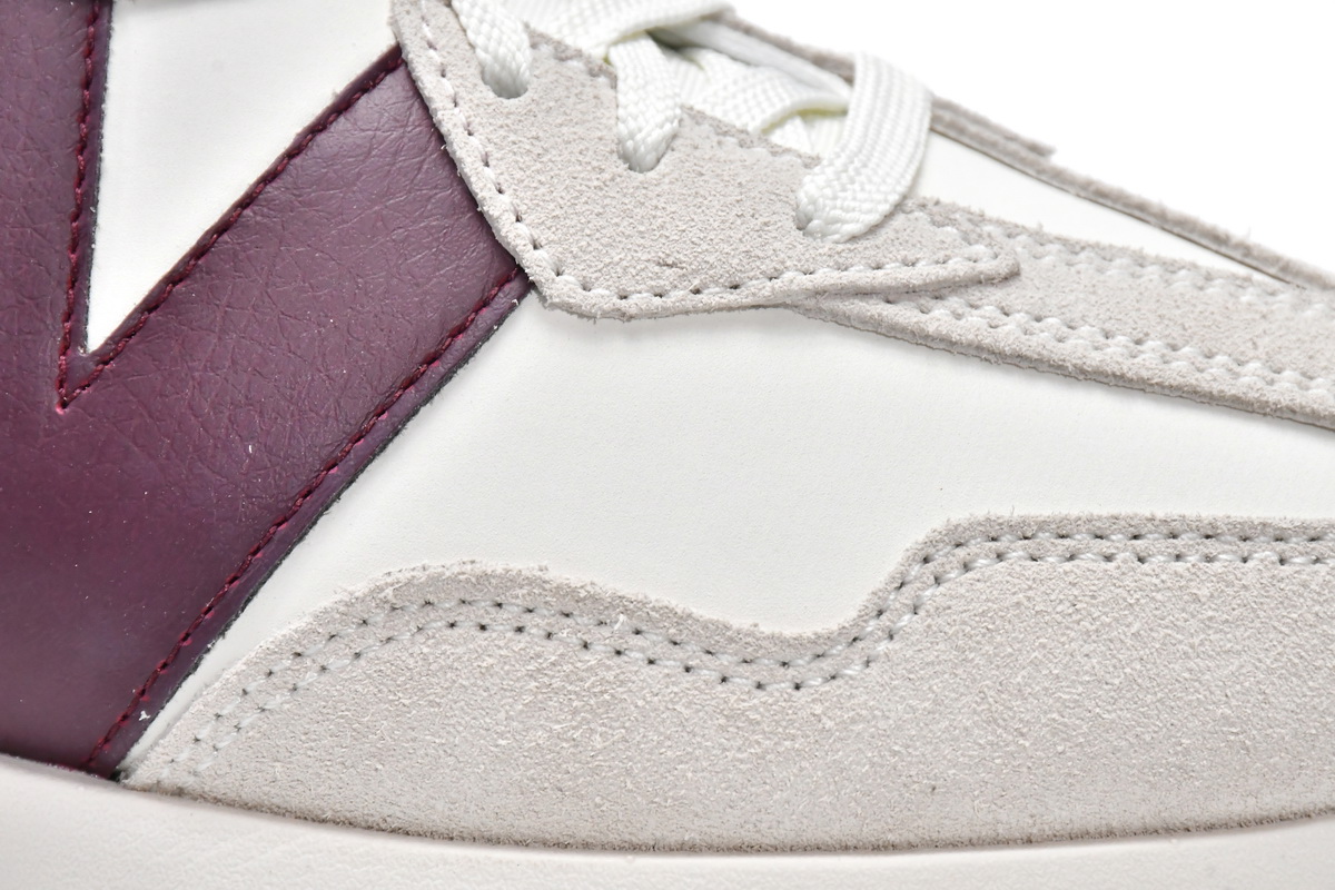 N*w B*lance 327 White Dark Red  WS327KA
