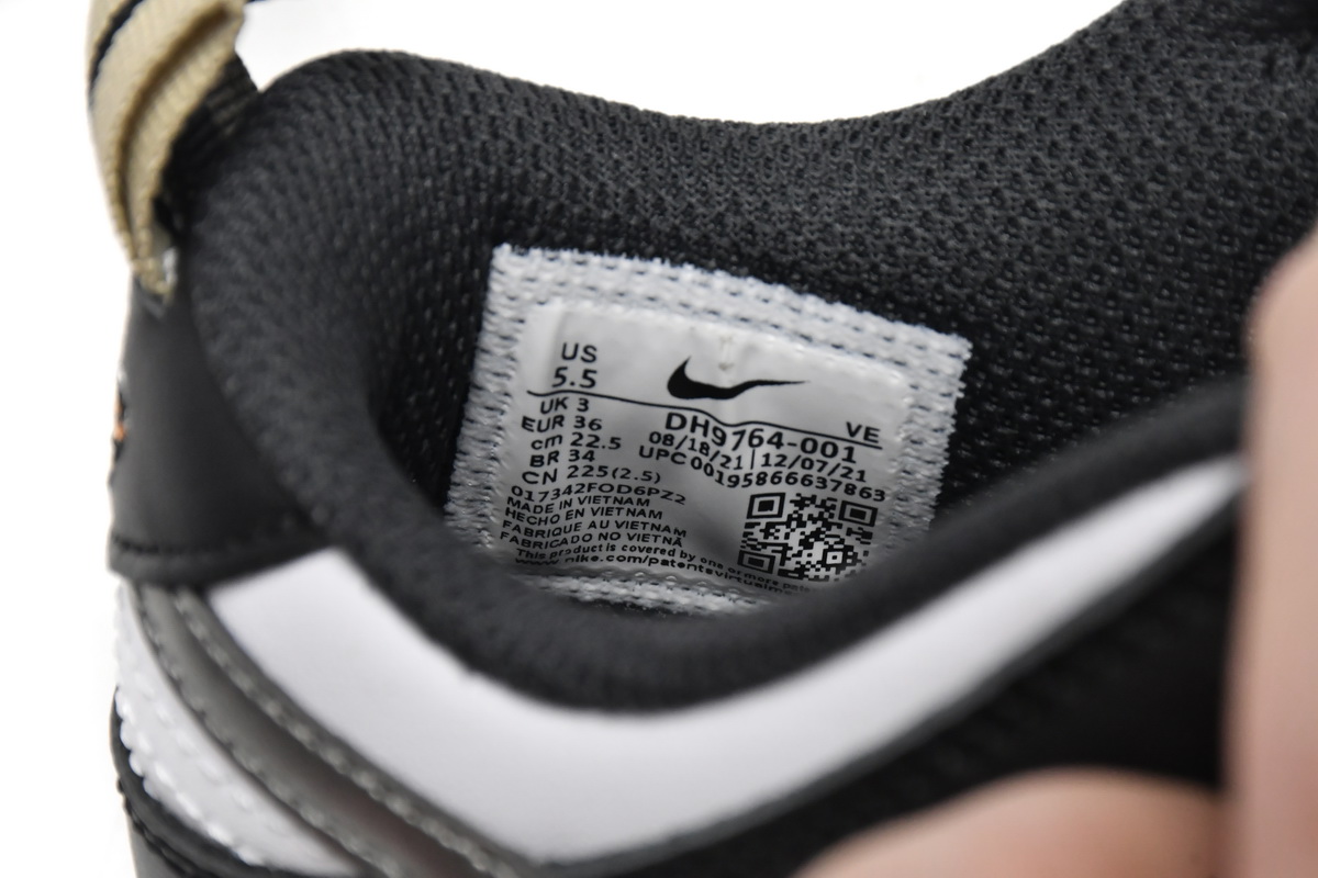 Nike Dunk Low Black White Metallic (GS) DH9764-001