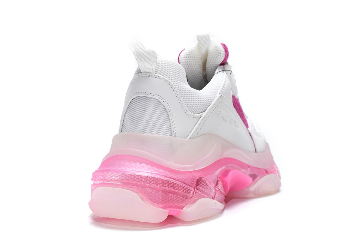 Ba***ci*ga Triple S White Peach   544351 W09ON 9028