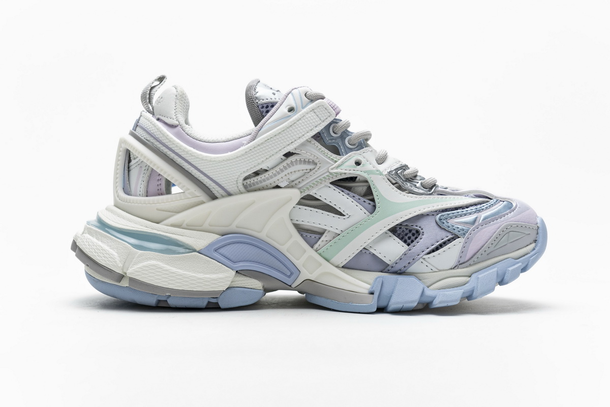Ba***ci*ga Track 2 Sneaker White Light Blue   568615 W2GN3 9045