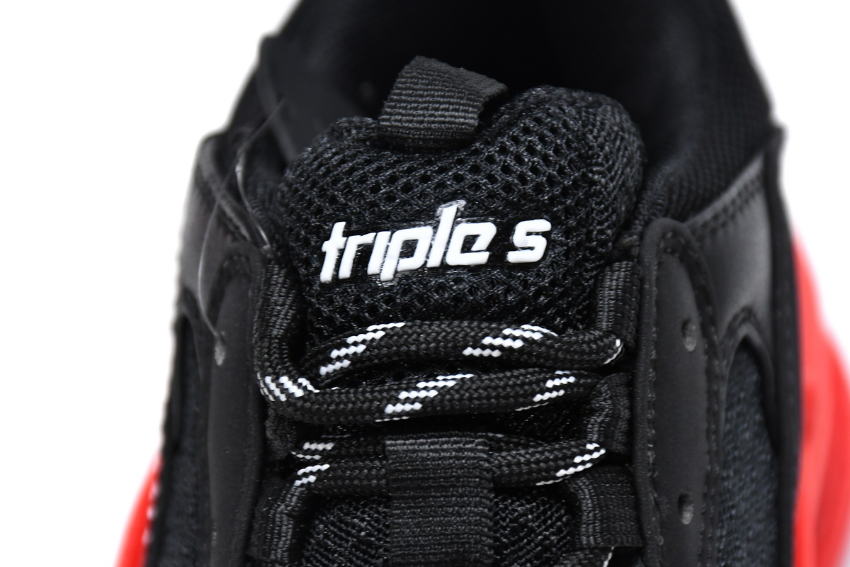 Ba***ci*ga Triple S Black Dark Red   536737 W2FZ1 1060