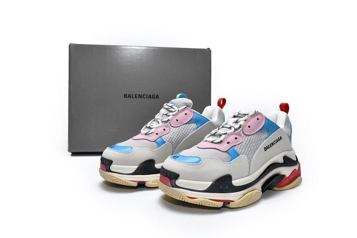 Ba***ci*ga Triple S Tide Pink  524039 W09OH 4196