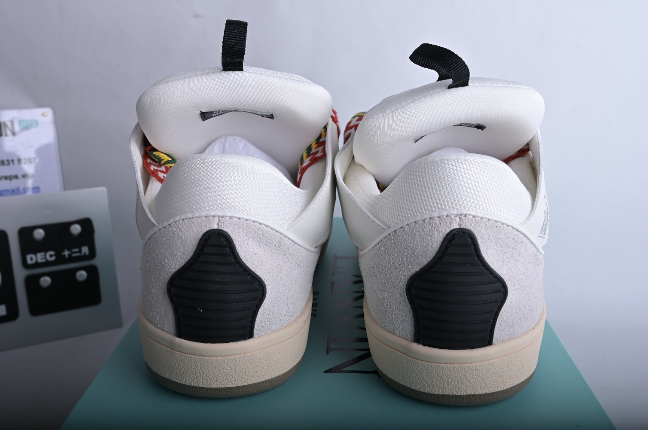 Lanvin Leather Curb White Ivory  FM-SKRK11-DRAG-A2000 / FM-SKRK11-DRA2-A2000
