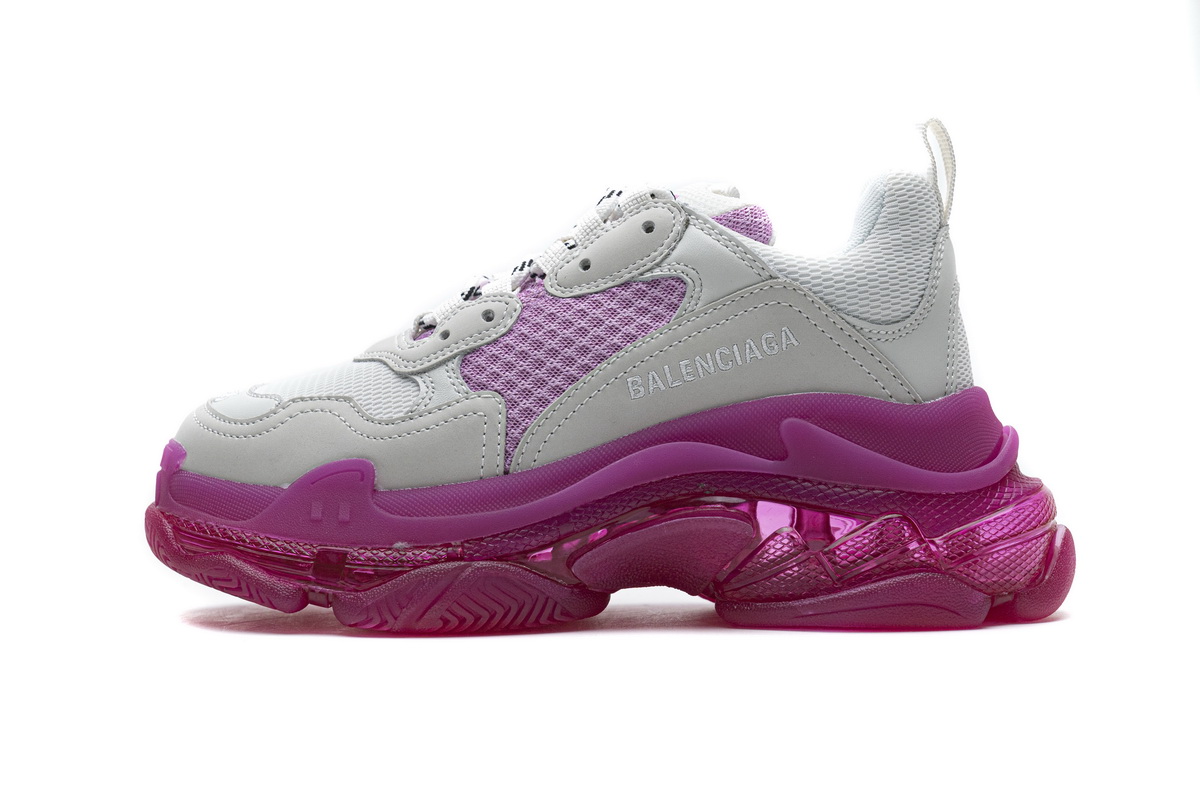 Ba***ci*ga Triple S White Pink  544351 W09O1 2281