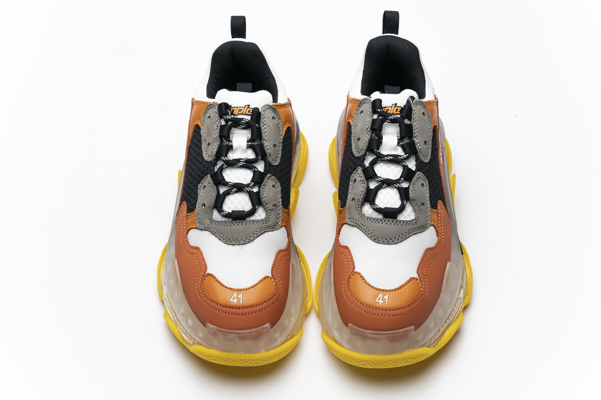 Ba***ci*ga Triple S Black Orange  541624 W09E1 1766